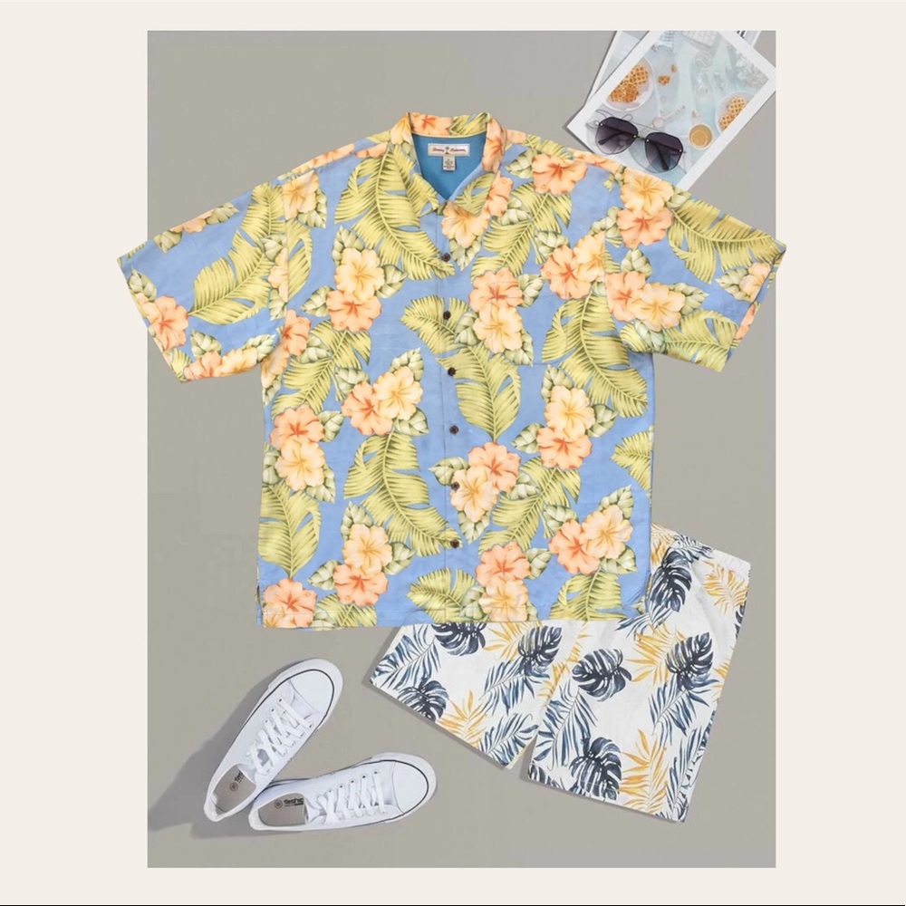 Floral Tommy Bahama Button Down Shirt
